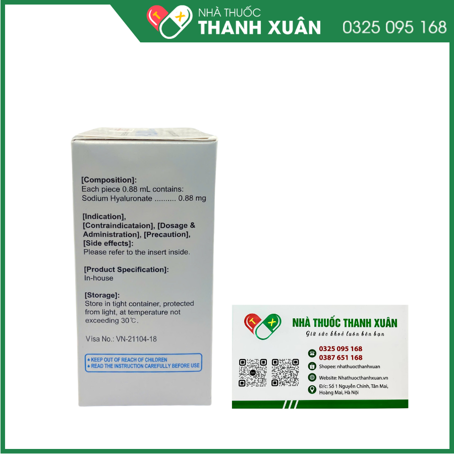 Thuốc nhỏ mắt Hyaluron Eye Drops trị tổn thương giác mạc và kết mạc